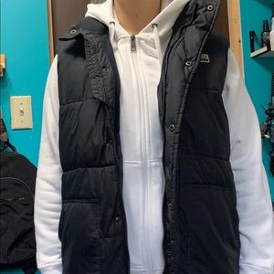 Men's Hollister Winter Vest XL Black/Gray
